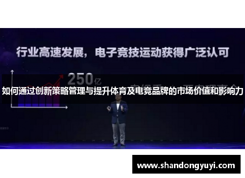 如何通过创新策略管理与提升体育及电竞品牌的市场价值和影响力